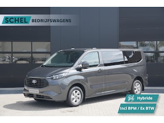Ford Transit Custom 340 2.5 PHEV L2H1 Limited 232pk 9 Zits - Keyless - ACC - Blindspot - Camera - Carplay - Navi - Prijs excl. BTW - Rijklaar