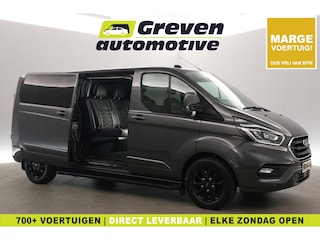 Ford Transit Custom 2.0 TDCI L2H1 Platinum Edition | Marge | Dubbele Cabine | Aut. | Airco | Camera | Cruise | 2xSchuifdeur | Carplay | Trekhaak