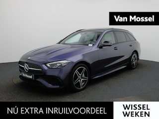 Mercedes-Benz C-klasse Break C 300 e AMG Line | Panoramadak | Sfeerverlichting | Burmester | Stoelverwarming | Achteruitrijcamera |
