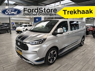 Ford Transit Custom 300 2.0 TDCI 170 pk L2H1 Sport DC | Trekhaak | 360° Camera | B&O | Adapt. cruise | 4 seiz. banden | 6 persoons | BPM vrij!