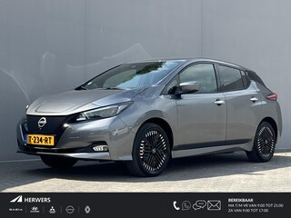 Nissan Leaf e+ Business Executive 62 kWh / Accu SoH 95,71 % / Leder / Stuur-, stoel- en achterbankverwarming / Climate control / Navigatie / Trekhaak fietsendrager afn. / 17"LM wielen /