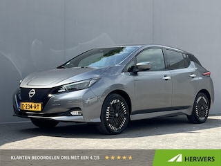 Nissan Leaf e+ Business Executive 62 kWh / Accu SoH 95,71 % / Leder / Stuur-, stoel- en achterbankverwarming / Climate control / Navigatie / Trekhaak fietsendrager afn. / 17"LM wielen /