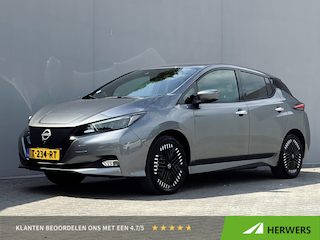 Nissan Leaf e+ Business Executive 62 kWh / Accu SoH 95,71 % / Leder / Stuur-, stoel- en achterbankverwarming / Climate control / Navigatie / Trekhaak fietsendrager afn. / 17"LM wielen /
