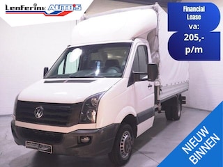Volkswagen Crafter 2.0 TDI 163 pk Pick Up met Huif / Open Laadbak Airco, Cruise Control, Dakspoiler, 3-Zits