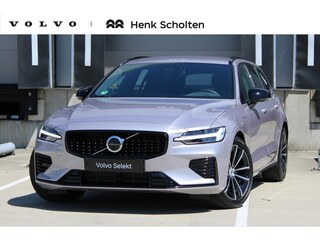 Volvo V60 T8 Plug-in hybrid AWD Plus Dark | Trekhaak | Verwarmbare voorstoelen+stuurwiel+achterbank | Premium audio by Harman Kardon | Verwarmbare voorruit | Rondom zichtcamera | 18 inch Lichtmetalen velgen |