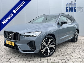 Volvo XC60 2.0 T8 455 pk Plug-in hybrid AWD Ultimate Dark Luchtvering Bowers Wilkins Audio Trekhaak 21 Inch Velgen 360 Camera Head-Up Display Plug in Hybride Ram Vol Opties Thunder Grey Metallic !