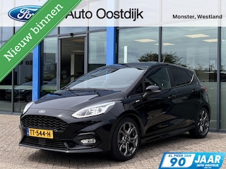 Ford Fiesta 1.0 EcoBoost ST-Line 100PK Afn. Trekhaak Cruise Verwarmde Voorruit Navi B&O Parkeersensoren Achter Keyless Climate Privacy Glass *Sportief*