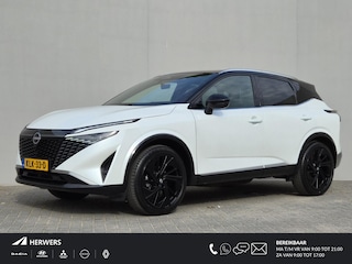 Nissan Qashqai 1.3 MHEV Xtronic Tekna Plus / Fabrieksgarantie tot 10-2028 / Panoramadak / All season banden / Trekgewicht 1800 kg / Head Up Display / Bose Audio Systeem / Elektrische achterklep / Stuur- Stoel & Voorruit verwarming / Rondomzicht camera / Adaptief cruise control /