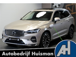 Volvo XC60 2.0 T8 AWD 335kW/456pk Aut8 Recharge Ultra Bright Executive LUCHTVERING + BOWERS&WILKINS + EL.TREKHAAK + PANORAMADAK + EL.TREKHAAK + BLIS + HEAD-UP + PILOT ASSIST + STOELVERWARMING/-VENTILATIE/-MASSAGE + ADAPT.CRUISE + 360 CAMERA + 21" LM-VELGEN!