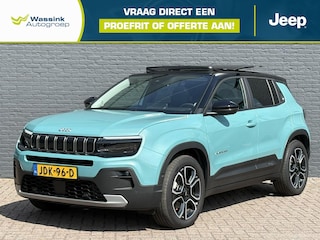 Jeep Avenger Summit 54 kWh | 1e Eigenaar | Adaptieve Cruise Control | Schuif/kanteldak | Lane Assist | Elektrische Verstelbare Bestuurdersstoel | Stoelverwarming | Apple Carplay | Navigatie