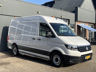 Volkswagen Crafter 35 2.0 TDI L3H3/L2H2 Trekhaak 3500kg trekgewicht Airco Cruise controle Kastinrichting Omvormer Apple carplay Navigatie Parkeersensoren voor en achter Euro 6 Bpm vrij!!