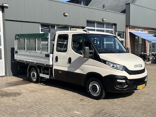 Iveco Daily 35S11D 2.3 345 Airco Trekhaak 3500kg trekgewicht 7-Persoons Open laadbak Pick-up P-up Bakwagen 1e eigenaar Euro 5 Bpm vrij voor particulier gebruik!!