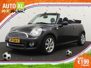 Mini Cooper Cabrio 1.6 123 PK Chili Climate Leder Navi
