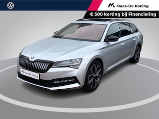 Skoda Superb Combi 1.4TSI 160kW/218PK iV Sportline DSG · Panoramadak · Trekhaak · 360°Camera + Parkeersensoren · Apple/Android Car Play ·