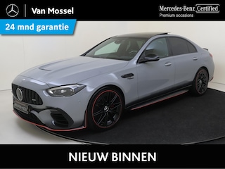 Mercedes-Benz C-klasse AMG 63 S E Performance Night Edition / F1 Edition/ 20 inch/ Perf. Stoelen/ Carbon/ Night 1+2/ Burmester 3D/ Drivers Pack