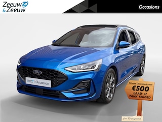Ford Focus Wagon 1.0 EcoBoost Hybrid ST Line Style | Navigatie | Panorama Dak | Stoel/Stuur/Voorruitverwarming | Apple Carplay / Android Auto | Panorama Dak | Adaptieve Cruise Control | Lichtmetalen Velgen |
