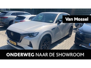 Mazda CX-60 2.5 e-SkyActiv PHEV Homura Plus | SCHUIFDAK | TREKHAAK | LEER | 360 CAMERA | HEAD-UP | 20 INCH ZWARTE VELGEN | NAVIGATIE