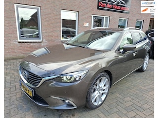 Mazda 6 Sportbreak 2.0 SkyActiv-G 165 Skylease GT Limited. Dealer onderhouden, zeer netjes en luxe, o.a. camera, stoelverwarming.