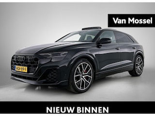 Audi Q8 60 TFSI e quattro Pro Line S Competition | Adaptive cruise control | Luchtvering | Glazen panoramadak | 360 graden camera | Vierwielbesturing | Bang & Olufsen | Elektr. voorstoelen met geheugen | Dodehoekdetectie | Stoelverwarming voor & achter | HD-matrix | Trekhaak | Optiekpakket zwart plus | Alarm Klasse III |
