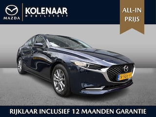 Mazda 3 Sedan Comfort 2.0 e-Sky-X 186pk | Bose & Leder Pack | 1e eigenaar | Dealer onderhouden | Navi | HUD | Keyless | Adaptive | CarPlay
