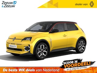 Renault 5 comfort range techno 52 kWh | NU met € 3.800,- Zeeuw & Zeeuw voorraadkorting en met GRATIS 5 jaar fabrieksgarantie tot 160.000km | Pack Winter | Pack advanced Driving Assist | All Season banden | V2G ready | Te financieren tegen 1,9% rente |