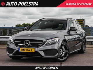 Mercedes-Benz C-klasse Estate 180 Sport Edition Premium Plus AMG Night Edition Panoramadak Camera Navigatie LED Stoelverwarming Sfeerverlichting Dealeronderhouden
