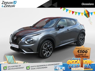 Nissan Juke 1.6 Hybrid N-Design WK DEAL € 500,- korting |Lichtmetalen velgen | Metallic lak| Navigatie | Camera | Automaat | Stuur/Stoel verwarming