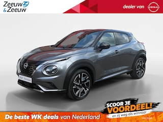 Nissan Juke 1.6 Hybrid N-Design WK DEAL € 500,- korting |Lichtmetalen velgen | Metallic lak| Navigatie | Camera | Automaat | Stuur/Stoel verwarming
