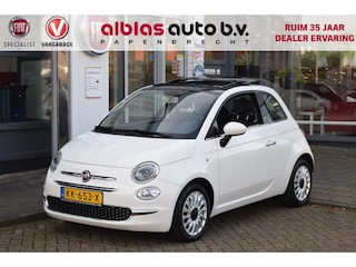 Fiat 500 80pk Turbo Lounge |Open dak|Leer|Nav