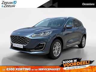 Ford Kuga 2.5 PHEV Vignale | Dealer onderhouden | Automaat | Adapt. Cruise control | BLIS | Elektr. achterklep | Winter pack | lederen bekleding | Parkeersensoren voor en achter | Camera voor en achter | Navigatie | Apple carplay & Android auto | B&O audio | Privacy glas | Bovag garantie |