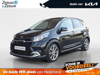 Kia Picanto 1.0T X-Line 5p | Stoel en stuurverwarming | Navigatie | Climate control | Keyless met startknop | Lederen bekleding | Apple Carplay / Android Auto |