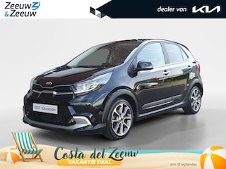 Kia Picanto 1.0T X-Line 5p | Stoel en stuurverwarming | Navigatie | Climate control | Keyless met startknop | Lederen bekleding | Apple Carplay / Android Auto |