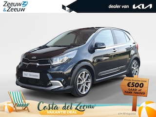 Kia Picanto 1.0T X-Line 5p | Stoel en stuurverwarming | Navigatie | Climate control | Keyless met startknop | Lederen bekleding | Apple Carplay / Android Auto |