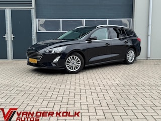 Ford Focus Wagon 1.0 EcoBoost Hybrid Titanium X Business | CarPlay | Climate | Navigatie | LED | Cruise | Lichtmetaal
