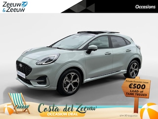 Ford Puma 1.0 EcoBoost Hybrid ST-Line | Automaat | Pano dak | Adapt. Cruise control | BLIS | Elektr. achterklep | Winter pack | Parkeersensoren voor en achter | 360 graden camera | Draadloos opladen mobiel | Fabrieksgarantie |