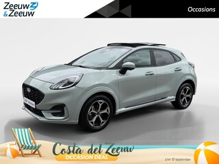 Ford Puma 1.0 EcoBoost Hybrid ST-Line | Automaat | Pano dak | Adapt. Cruise control | BLIS | Elektr. achterklep | Winter pack | Parkeersensoren voor en achter | 360 graden camera | Draadloos opladen mobiel | Fabrieksgarantie |