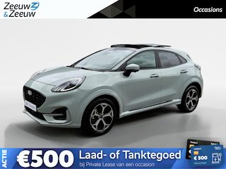 Ford Puma 1.0 EcoBoost Hybrid ST-Line | Automaat | Pano dak | Adapt. Cruise control | BLIS | Elektr. achterklep | Winter pack | Parkeersensoren voor en achter | 360 graden camera | Draadloos opladen mobiel | Fabrieksgarantie |