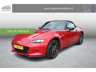 Mazda MX-5 1.5 SkyActiv-G 131 S , Leder, Navi, Clima, Cruise, Camera, Stoelverwarming, Apple Carplay, Android Auto, Bluetooth, LMV 16 Inch, LKA