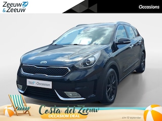 Kia Niro 1.6 GDi First Edition achteruitrijcamera , navigatiesysteem full map , electronic climate controle , cruise , parkeersensor , lm velgen zwart .