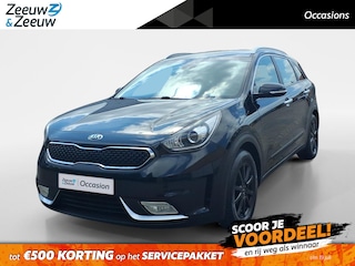 Kia Niro 1.6 GDi First Edition achteruitrijcamera , navigatiesysteem full map , electronic climate controle , cruise , parkeersensor , lm velgen zwart .