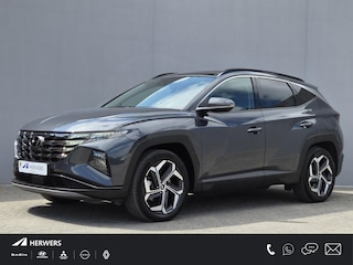 Hyundai Tucson 1.6 T-GDI PHEV Comfort Smart Sky 4WD / Fabrieksgarantie tot 02-2029 / Dealer onderhouden / Glazen schuif- en kanteldak / Stuur- & Stoelverwarming / Trekgewicht 1350 kg / Achteruitrijcamera / Apple Carplay Android Auto / Adaptief cruise control /
