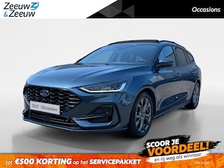 Ford Focus Wagon 1.0 EcoBoost Hybrid ST Line X | Automaat | Pano dak | Adapt. cruise control | BLIS | Winter pack | Parkeersensoren voor en achter | Achteruitrijcamera | B&O audio | Draadloos opladen mobiel | Bovag garantie |