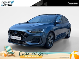 Ford Focus Wagon 1.0 EcoBoost Hybrid ST Line X | Automaat | Pano dak | Adapt. cruise control | BLIS | Winter pack | Parkeersensoren voor en achter | Achteruitrijcamera | B&O audio | Draadloos opladen mobiel | Bovag garantie |