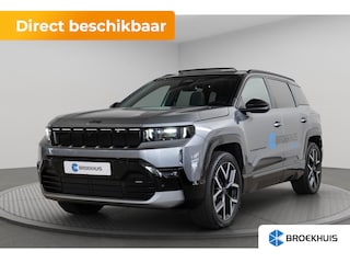 Jeep Compass Full Electric First Edition | Warmtepomp | Panoramadak | Premium Pack | 360 gr. Camera | Stoel & Stuurverwarming |