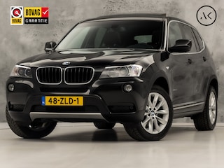 BMW X3 xDrive20i High Executive 184Pk Automaat (PANORAMADAK, 1e EIGENAAR, NAVIGATIE, BRUIN LEDER, SPORTSTOELEN, ZWART HEMEL, GETINT GLAS, STOELVERWARMING, NIEUWSTAAT)