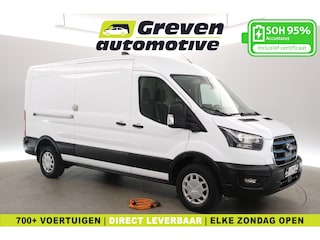 Ford Transit L3H2 68 kWh 184PK | Snelladen | SOH 95% | 360° Camera | Airco | Cruise | 3 Zits | Carplay | Parkeersens.