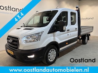 Ford Transit 350 2.0 TDCI L3H1 DC Trend 4x4 / Open Laadbak / Dubbel Cabine 6 pers. / Airco / Trekhaak 2,8T / 54.500 KM !!