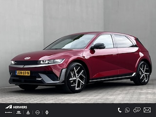 Hyundai Ioniq 5 N Line Edition Limited 84 kWh / Accu SoH 100% / Fabrieksgarantie tot 09-2030 / 1.600 kg trekgewicht / WLTP 515 km / Warmtepomp / Camera / Stuur- & stoelverwarming / CCS snel laden / 20" LM + All Season banden /