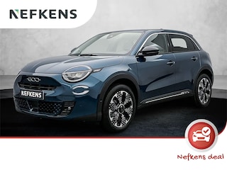 Fiat 600 SUV La Prima 145pk Automaat | Navigatie | Achteruitrijcamera | Parkeersensoren Voor en Achter | Voorstoelen Verwarmd | Keyless Entry/Start | Elektrische Achterklep met Sensor | Dodehoek Detectie | Adaptieve Cruise Control | 18" Lichtmetalen Velgen | Apple Carplay/Android Auto |