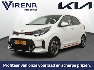 Kia Picanto 1.0 DPi GT-Line - Climate Control - Cruise Control - Navigatie - Apple Carplay / Android Auto - Lederen bekleding - Fabrieksgarantie tot 08-2028